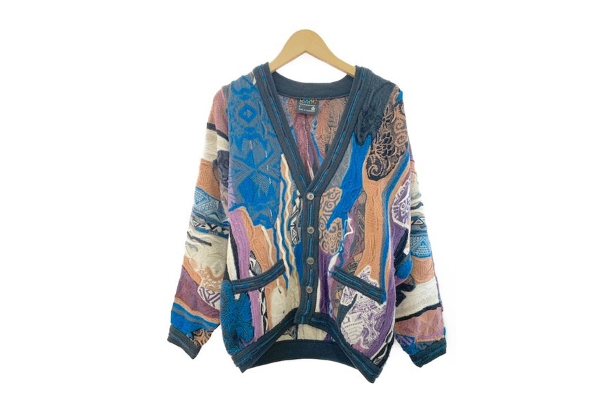 Vintage】COOGI(クージー)3Dニットカーディガンのご紹介！古着は