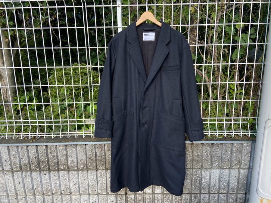 MHL.】BASIC WOOL MELTON COATのご紹介！古着はトレファク桶川店に