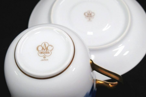 大倉陶園のブルーローズ