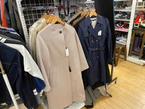 ダウンジャケットのロングコート