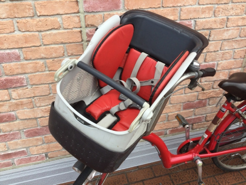 自転車の子乗せ自転車