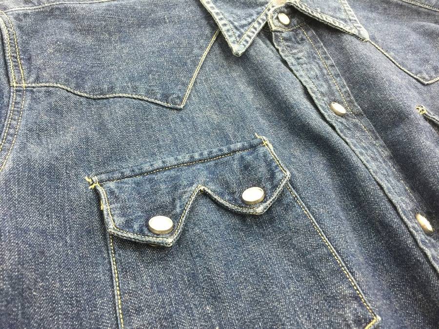 LEVI'S リーバイス ショートホーン デニムウエスタンシャツ