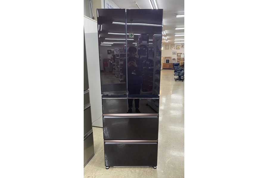 ★中古美品★MITSUBISHI/三菱 ノンフロン冷凍冷蔵庫 MR-WX52F-W 大型冷蔵庫  2021年製 冷蔵庫 スマート大容量 クリスタルホワイト MR-WX52F-W [517L /6ドア