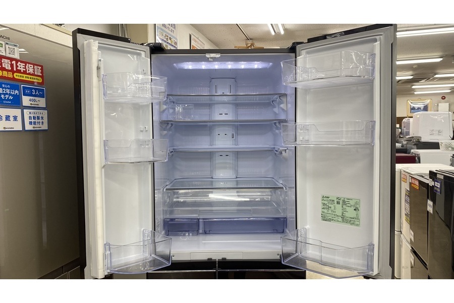 6ドア冷蔵庫 MITSUBISHI MR-WX52F-BR 2021年製 517L