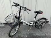 フォルクスワーゲン折りたたみ自転車 ブラックホワイト 静岡県