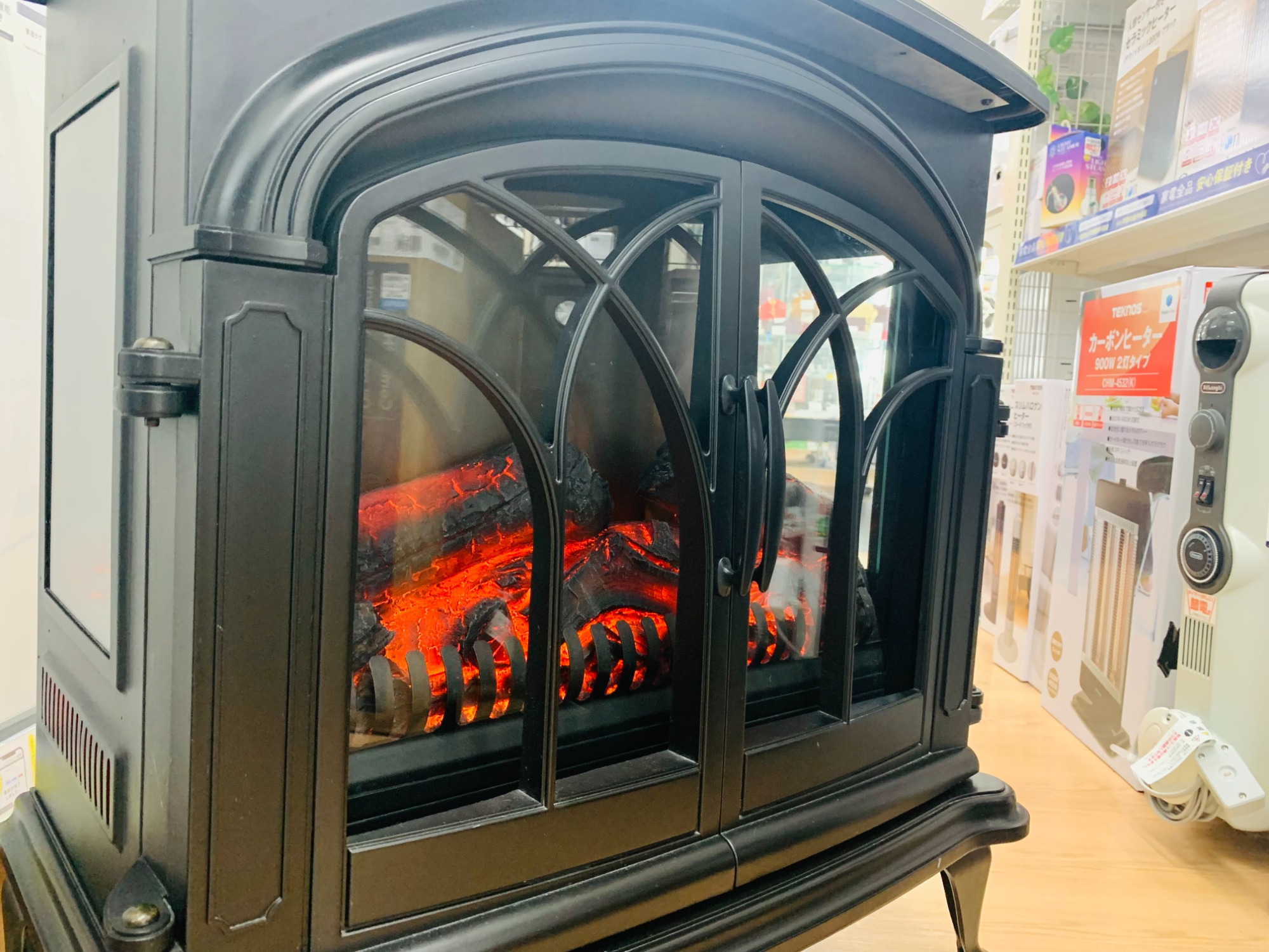 ニトリ 暖炉型ファンヒーター BLT-999B-3-BK 2019年製 が入荷いたし