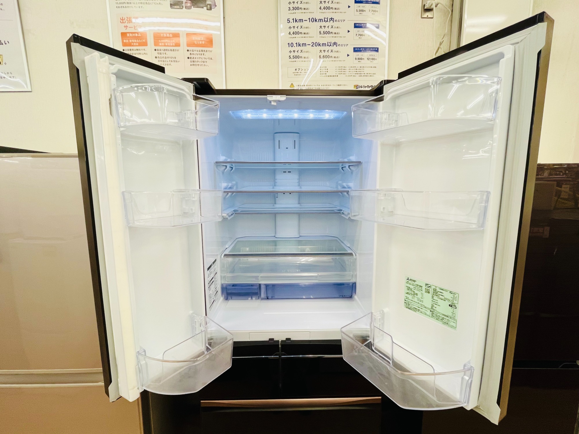 6ヶ月間動作保証付 2013年製 MITSUBISHI 6ドア冷蔵庫【トレファク上福岡】 MITSUBISHI】6ドア冷蔵庫のご紹介です!!｜2023年03月18日｜リサイクル