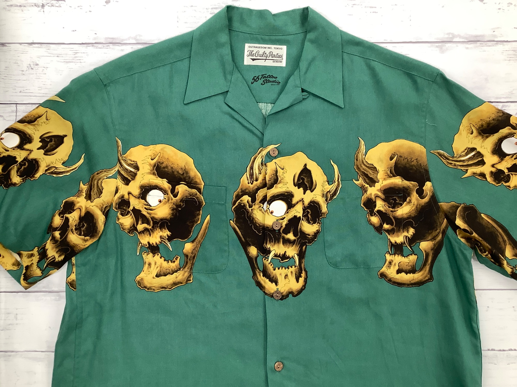 WACKO MARIA 56 タトゥー ハワイアンシャツ Mサイズ