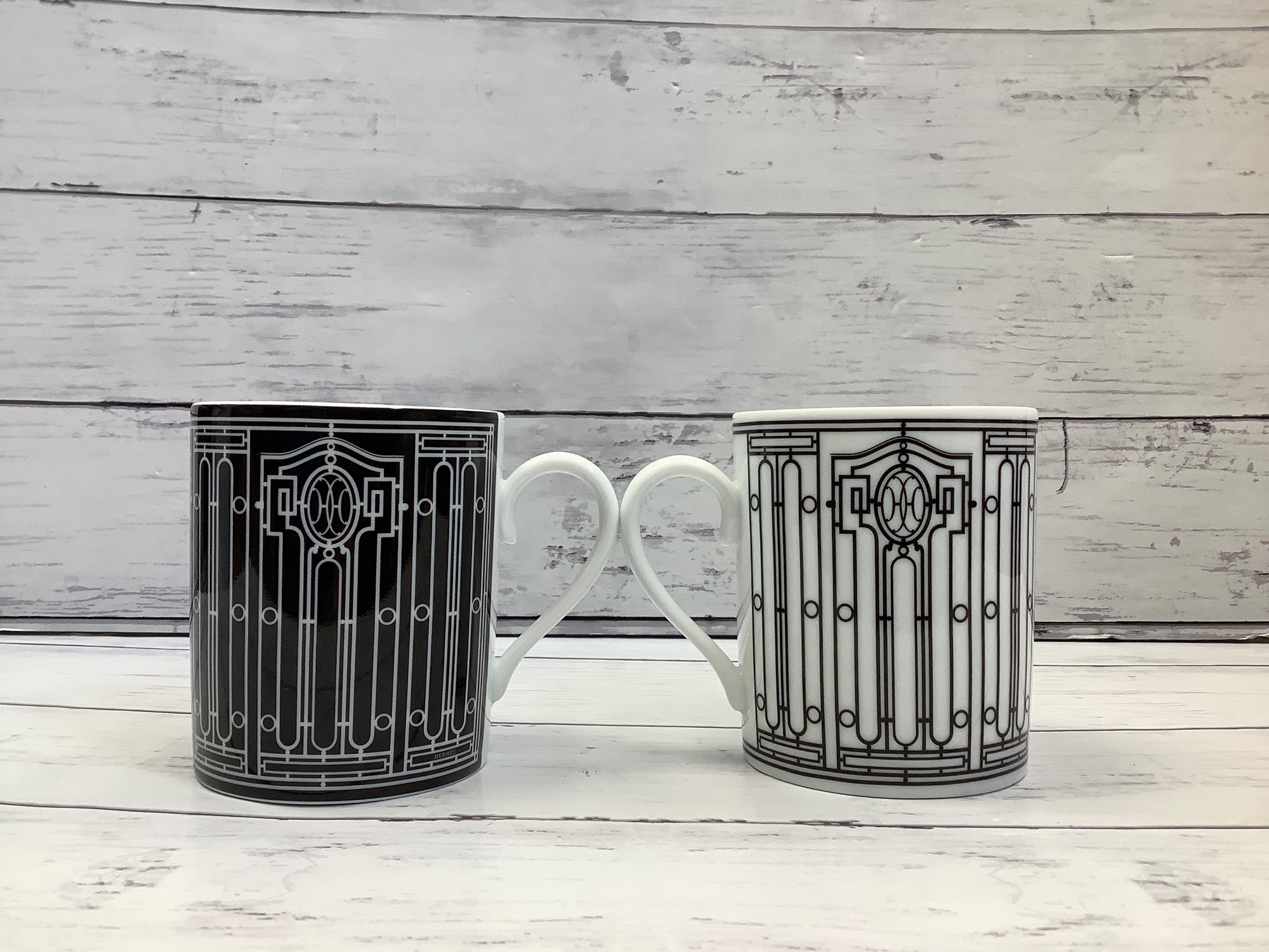 エルメス マグカップ シルエット HERMES 箱付 美品 HERMES エルメス シルエット マグカップ 箱付き【CFAN4004】