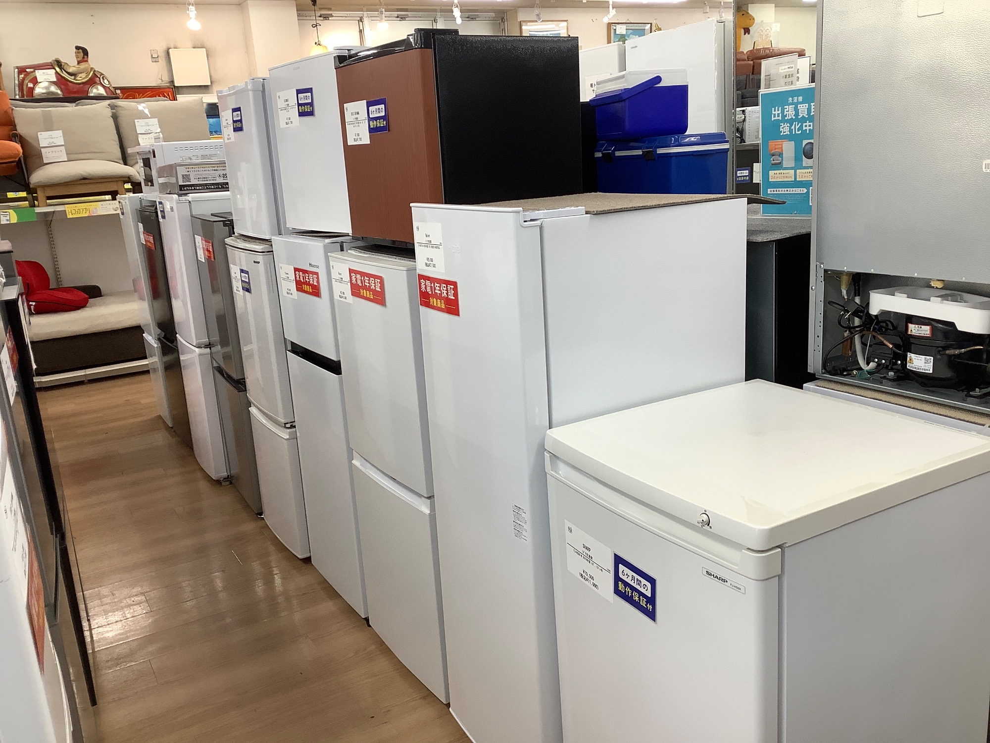 家電1年間保証対象商品！！】SHARP(シャープ)の縦型洗濯乾燥機 6.5