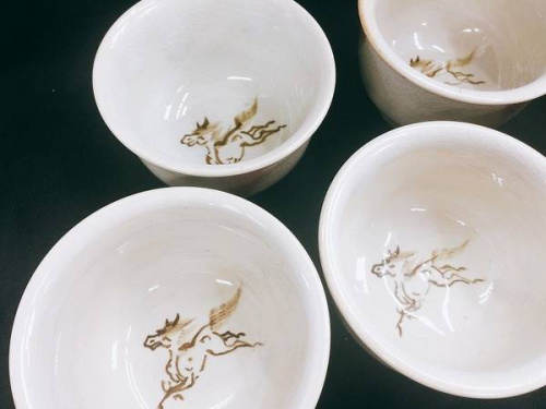 湯呑み揃えの大堀 相馬焼