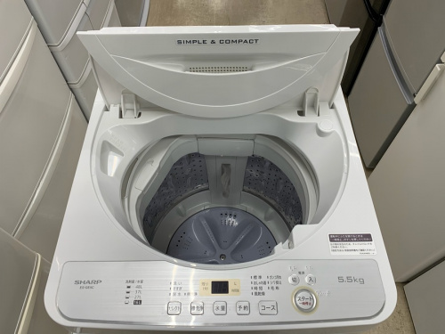 SHARPの冷蔵庫 洗濯機