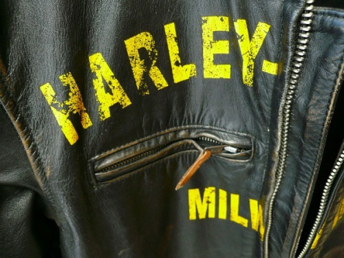 ウォッシュ加工レザージャケットのHARLEY-DAVIDSON