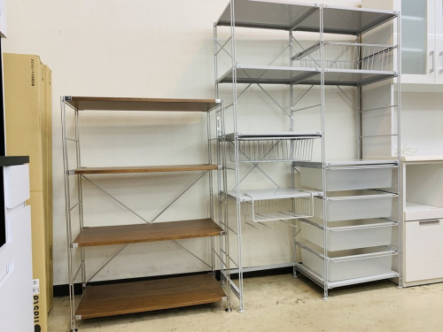 万能収納のユニットシェルフ