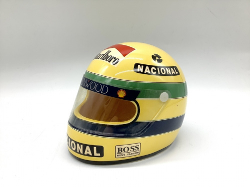 アイルトンセナ 陶器 灰皿 ヘルメット ○F1 Marlboro アイルトンセナ NACIONAL KENWOOD ヘルメット型