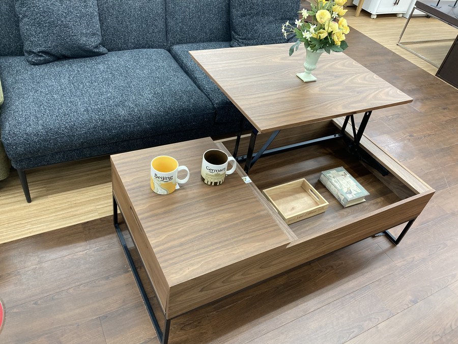 福岡発　ニトリ　昇降センターテーブル　リフティングテーブル　引き出し付き 福岡発 ニトリ 昇降センターテーブル リフティングテーブル 引き出し付き