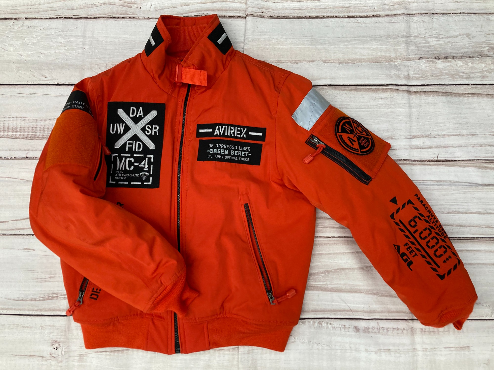 AVIREX MA-1 Military Camp MODHALO オレンジ L