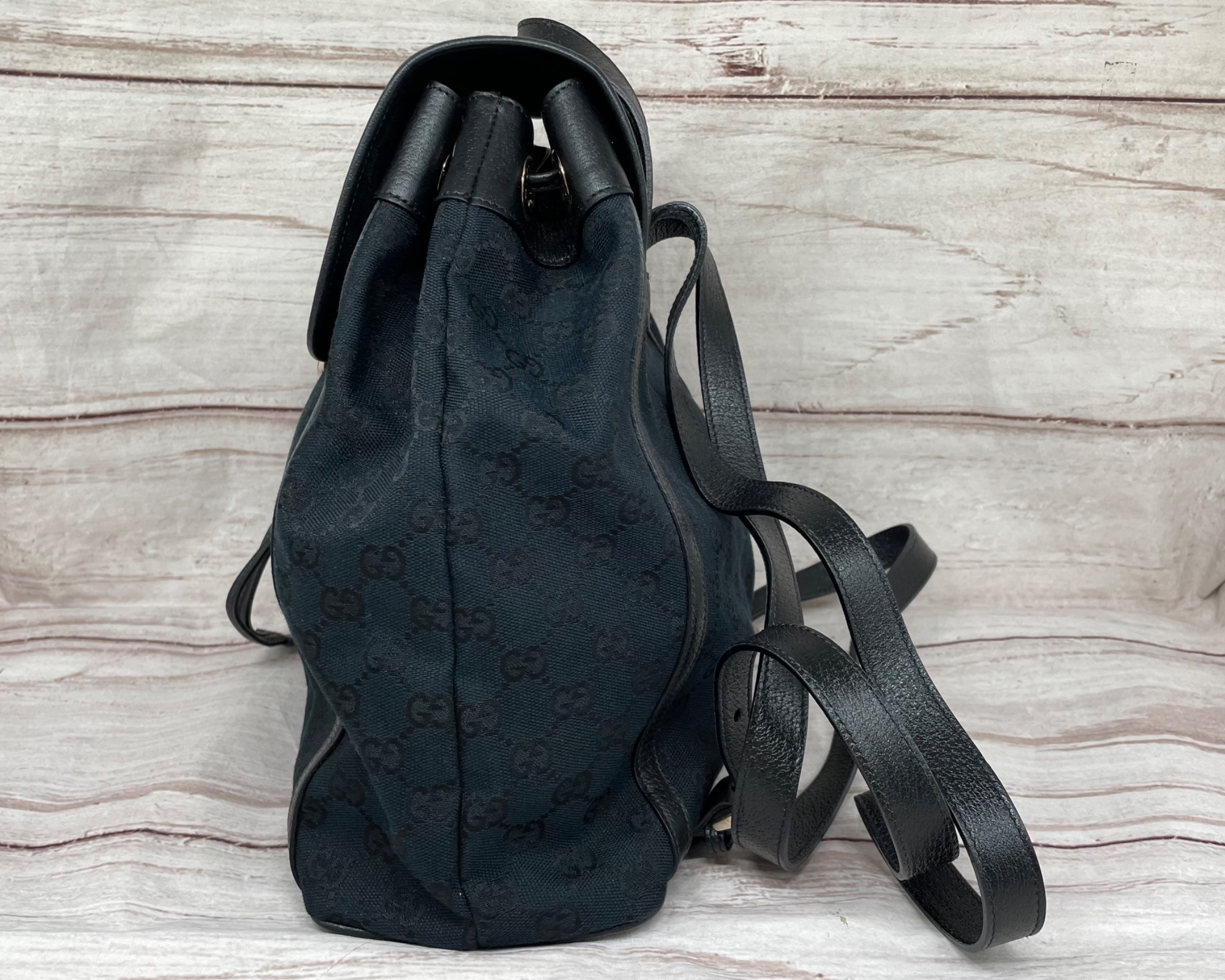 GUCCI グッチ ブラックキャンバスレザーリュック 楽天市場】【バッグ】GUCCI グッチ GGキャンバス ジャッキー