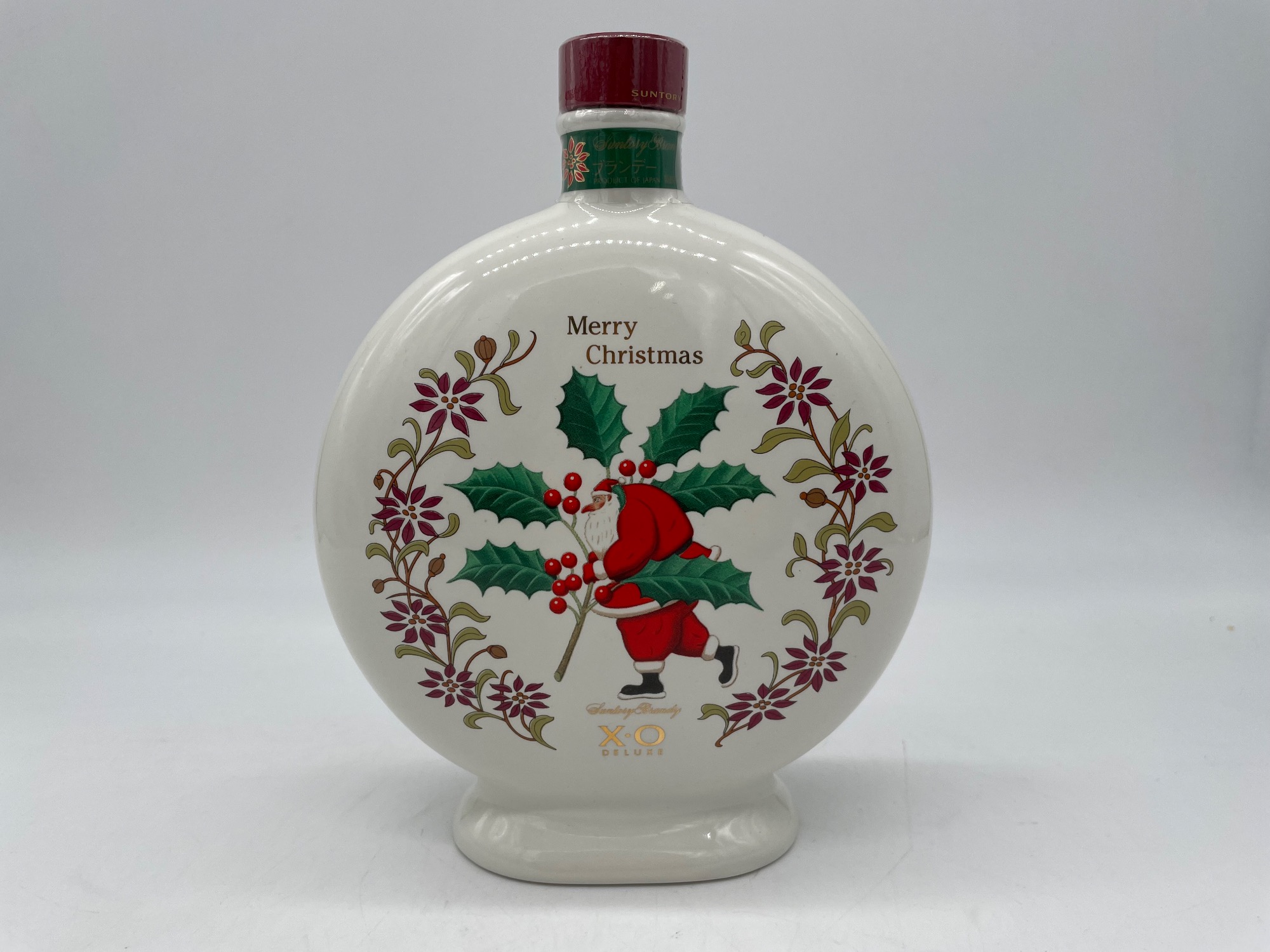 SUNTORY】ブランデーXOデラックス メリークリスマス陶器ボトル｜2025年