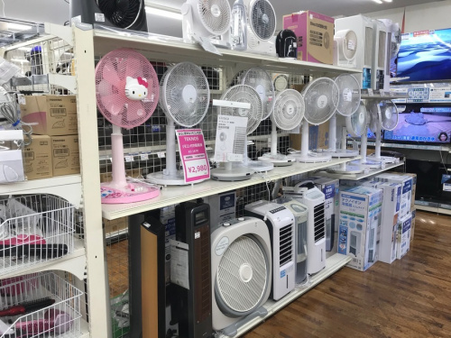 扇風機の夏物家電
