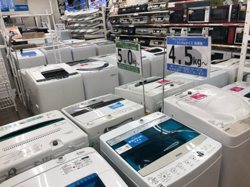 生活家電の洗濯機
