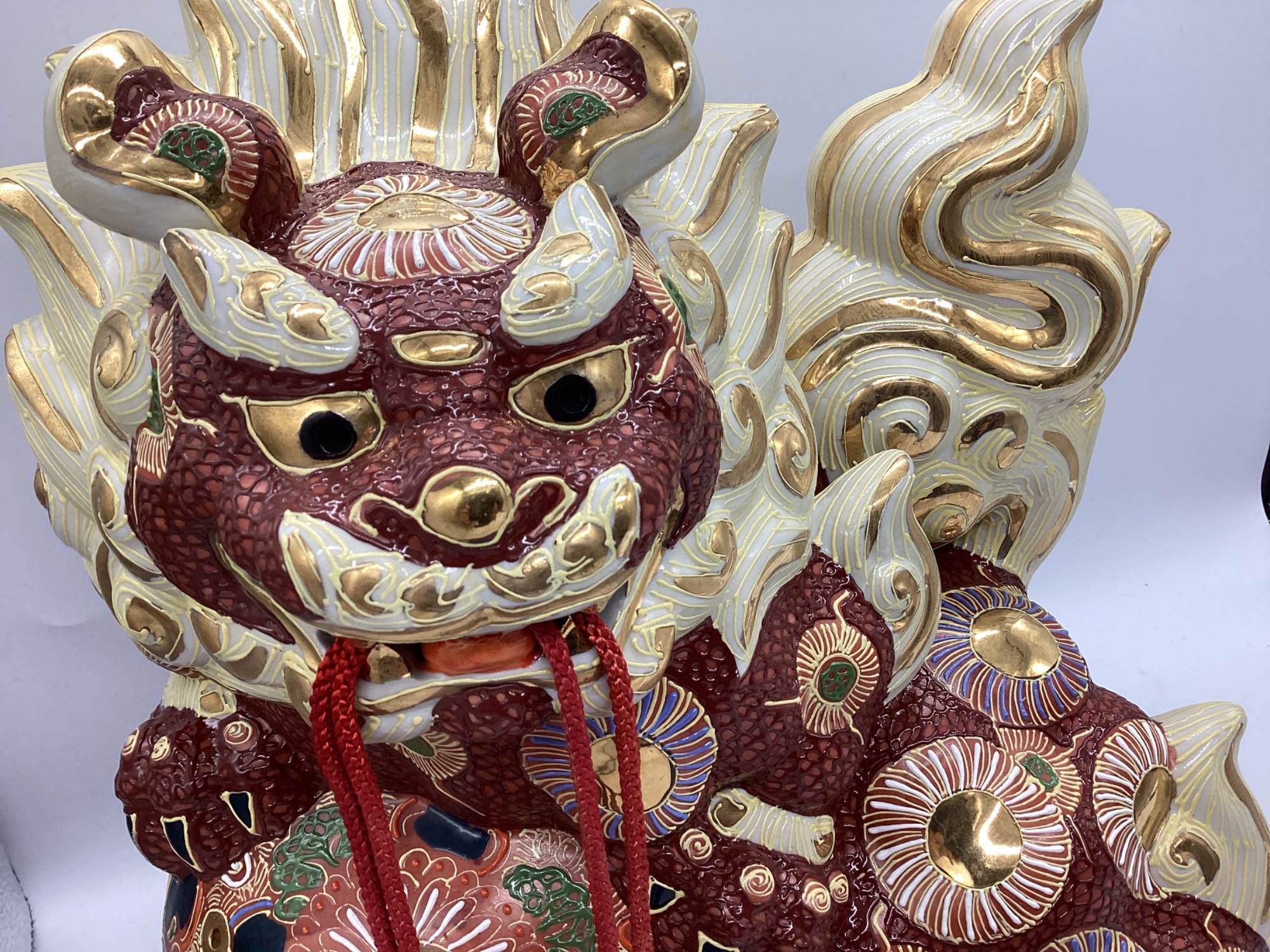 インテリア雑貨多数展示中】九谷焼の玉乗り獅子が入荷いたしまし