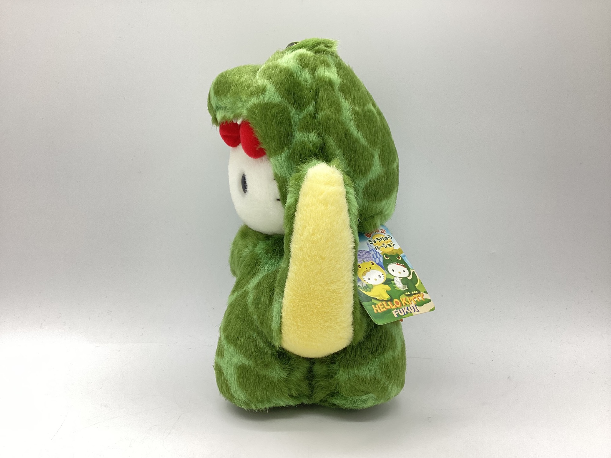 美品 ご当地キティ ぬいぐるみ 福井限定 恐竜バージョン タグ付き 投稿一旦STOP)ご当地キティぬいぐるみ【福井限定きょうりゅう