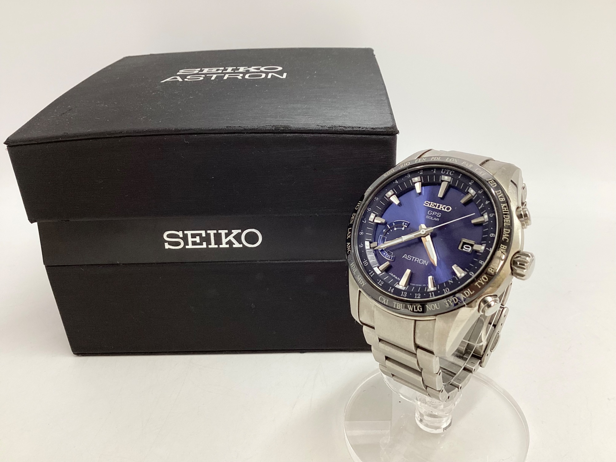 SEIKO / セイコー】腕時計 8X22-0AG0-2｜ネイビー文字盤が映える国産