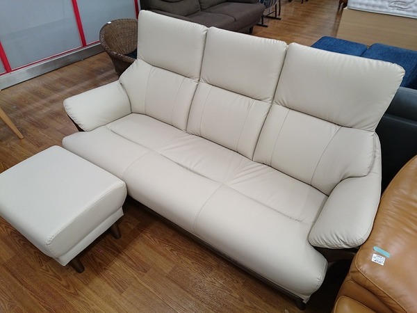 【9月19日まで】札幌引取り可能 ニトリ Nシールド ソファ ニトリ 傷・汚れに強い布張りカウチソファ ヘッドレスト付き