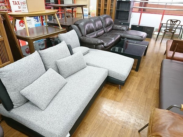 KEYUCA 3Pカウチソファー 【トレファク 川越店】