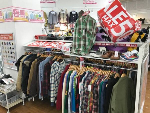 メンズファションの川越店衣類