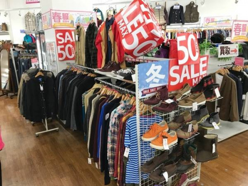メンズファッションの川越店衣類