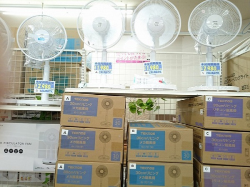 季節家電の扇風機