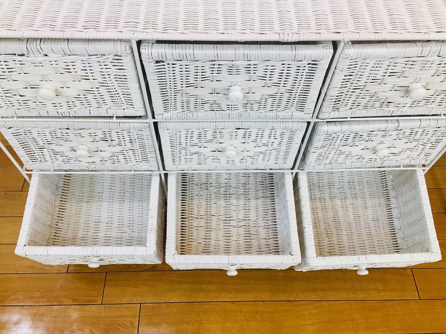 ホワイトのラタンチェストが新入荷致しました！【鶴ヶ島店】｜2021年02