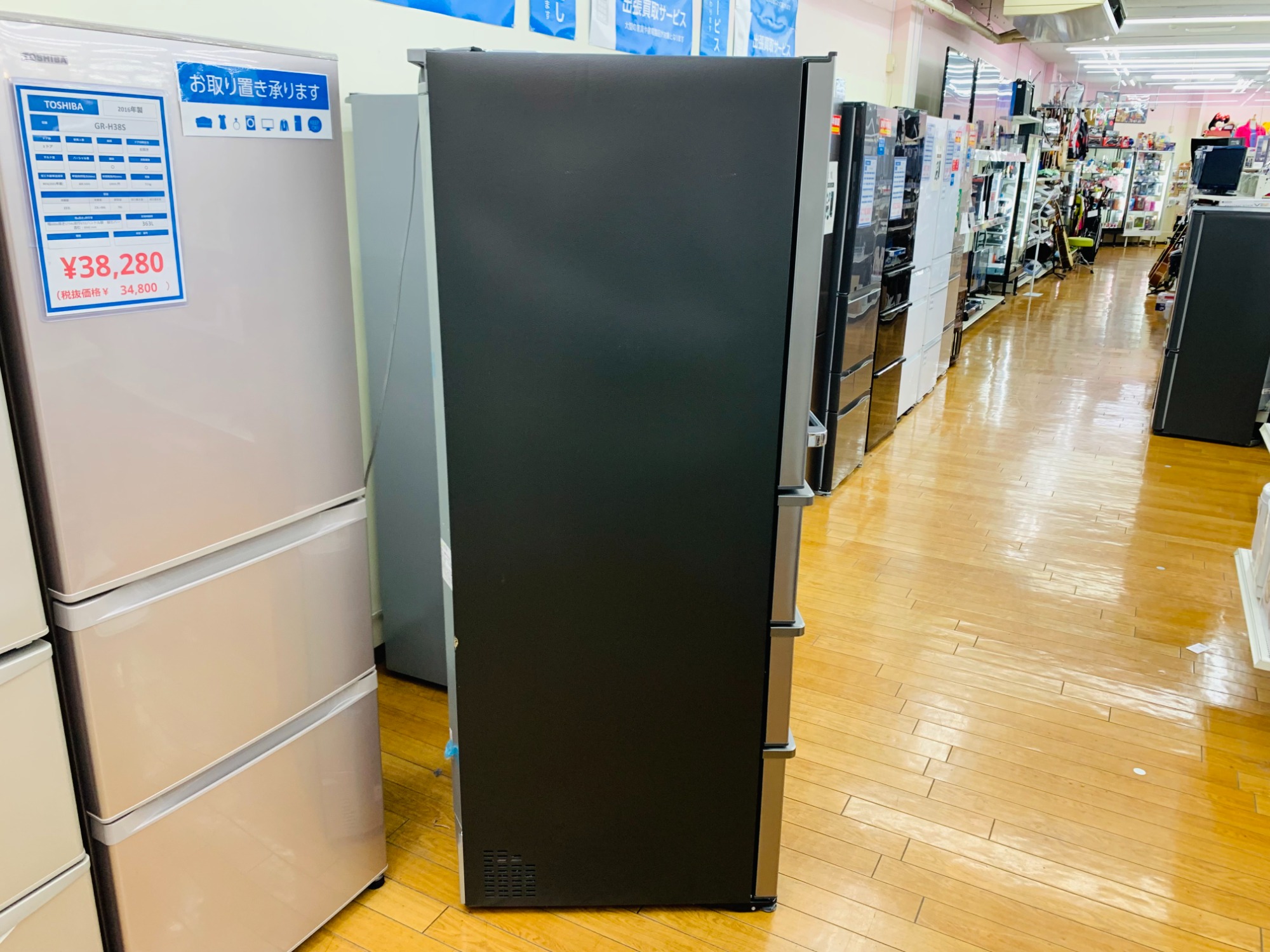 冷蔵庫販売強化中】AQUA（アクア）の4ドア冷蔵庫【AQR-V43K(S)】をご