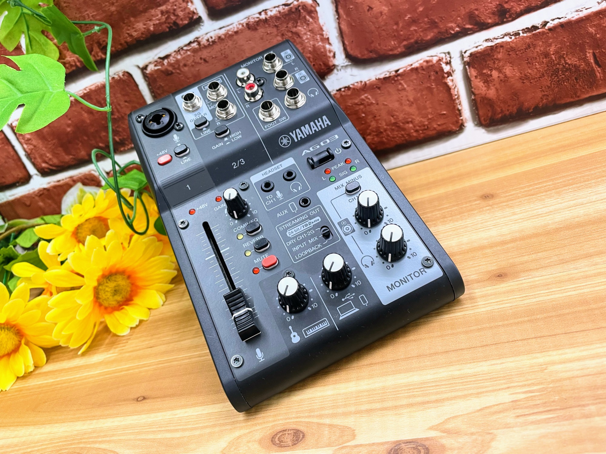 【4日前に購入】AG03 МK2 おまけつき ヤマハ AG03MK2B 3チャンネル ライブストリーミングミキサー