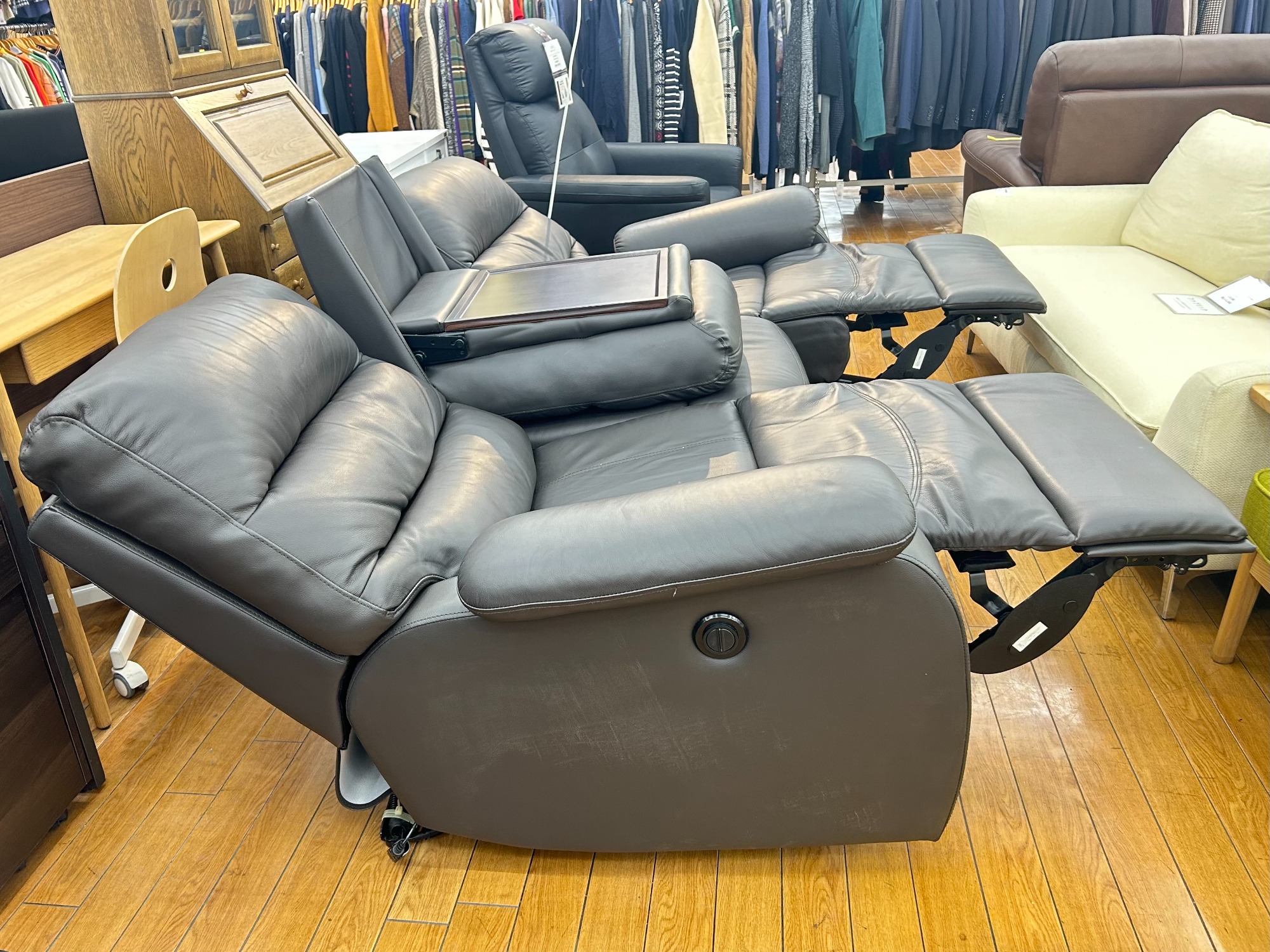 リクライニングソファー 楽天市場】【テレビで紹介】リクライニングソファ リクライニング