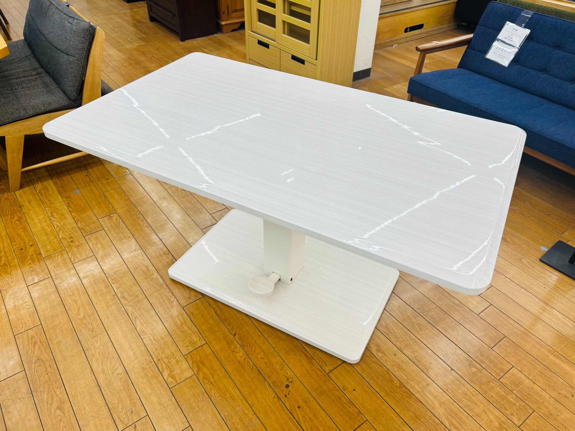 33☆値下げ☆シギヤマ家具　昇降式テーブル☆ シギヤマ家具工業 センターテーブル 幅110 昇降テーブル