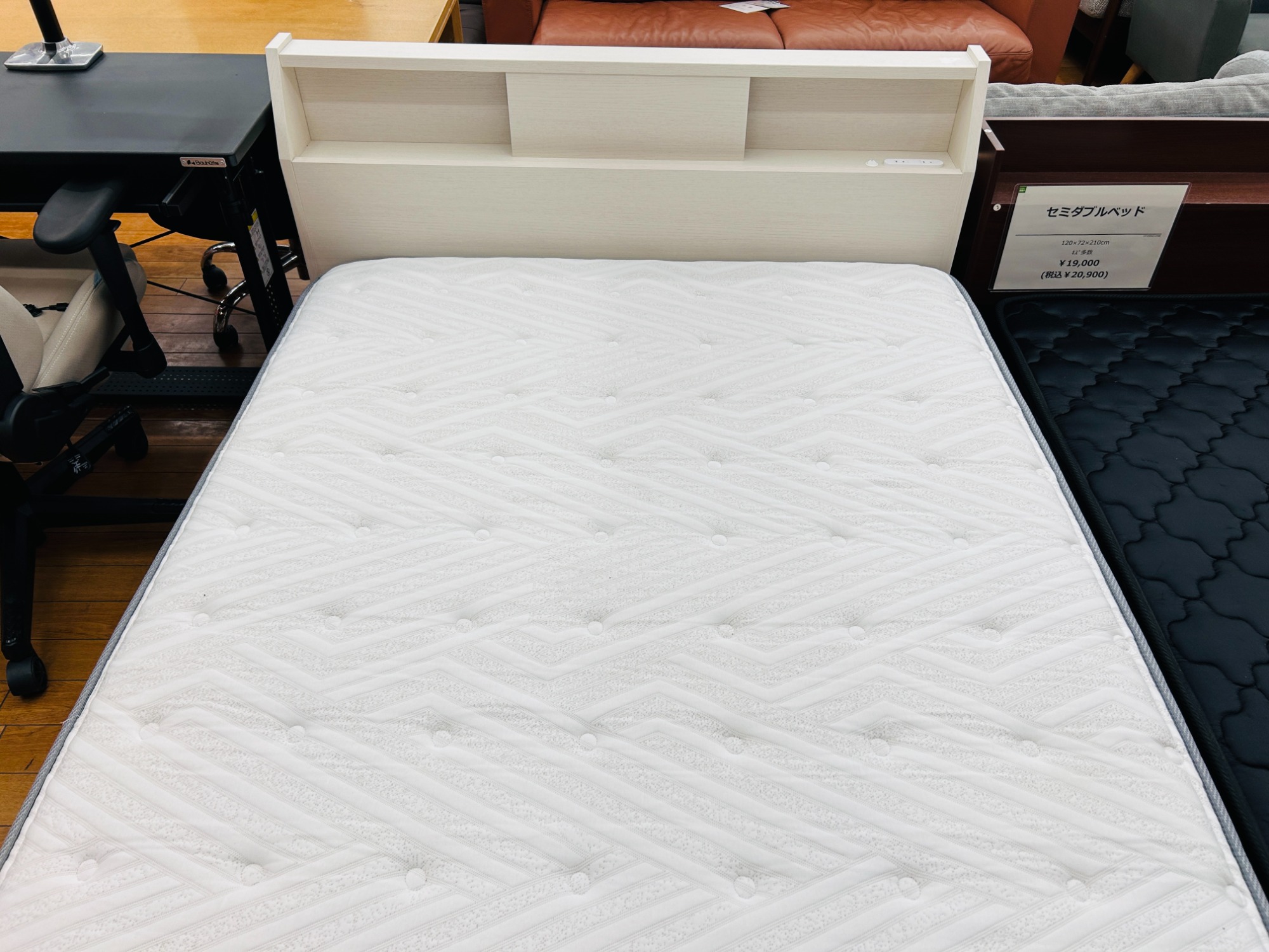 【処分の為SALE！】ニトリ♡セミダブルベッド&マットレス ニトリ ベッド すのこセミダブルベッドフレーム(MF-301 WW