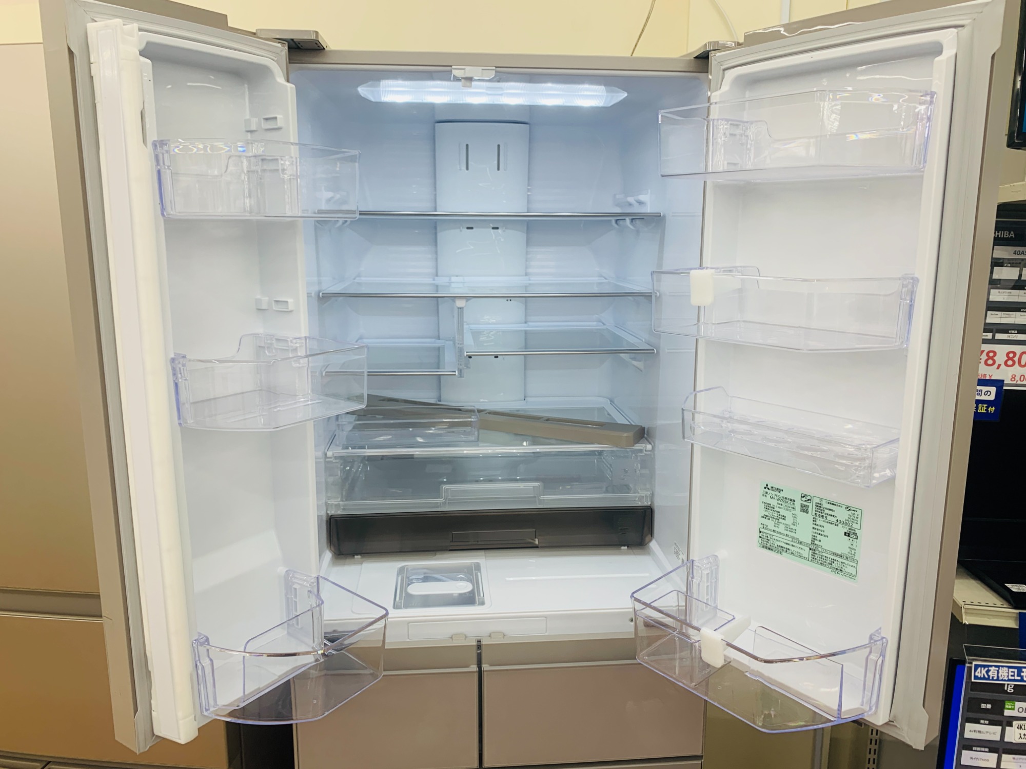 買取専門店出品　MITSUBISHI 2021年式　冷蔵庫　美品 家電販売強化中】MITUBISHI(三菱）の″2024年製 6ドア冷蔵庫″をご紹介