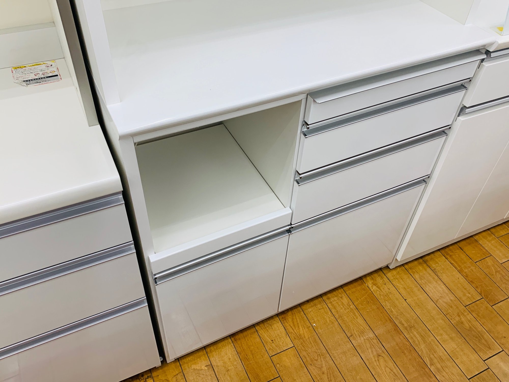 松田家具 レンジボード キッチン収納 ホワイト MATSUDA / 松田家具】レンジボード キッチン収納｜ホワイトカラーで