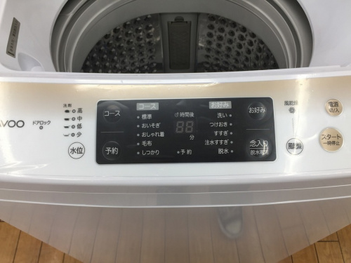 簡易乾燥機能付洗濯機のDaewoo