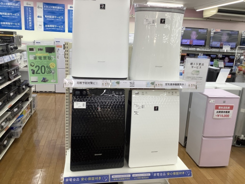 季節家電の空気清浄機