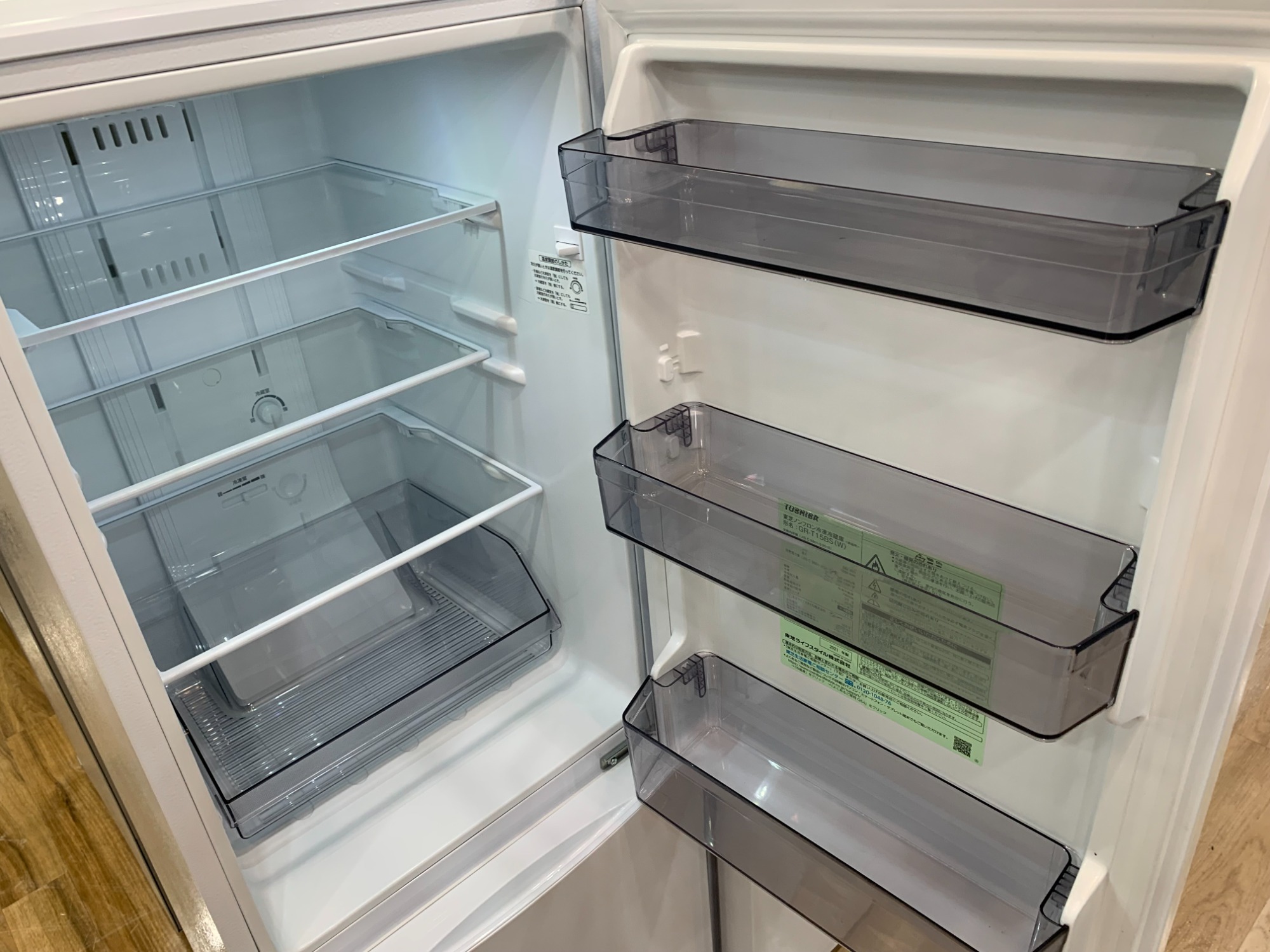 TOSHIBA 東芝 2ドア冷蔵庫 GR-T15BS 2021年製【トレファク 川越店】