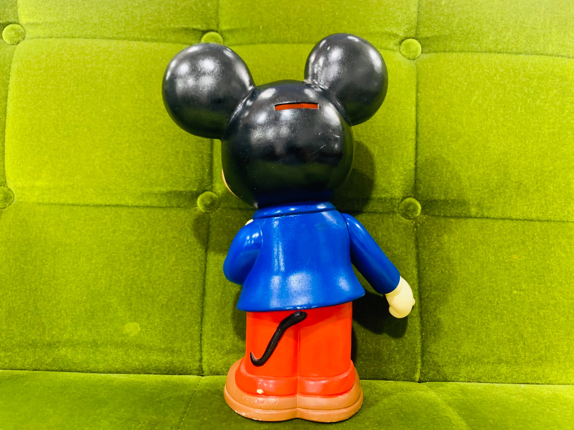 【未使用】貯金箱　ミッキーマウス　ドナルド レトロ貯金箱？？貴重なディズニーの貯金箱 ミッキー＆ドナルド
