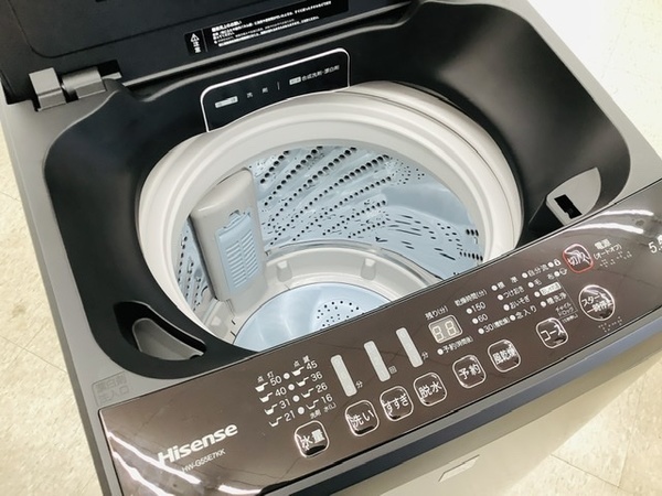 黒い洗濯機！？ Hisense（ハイセンス）HW-G55E7KKのご紹介