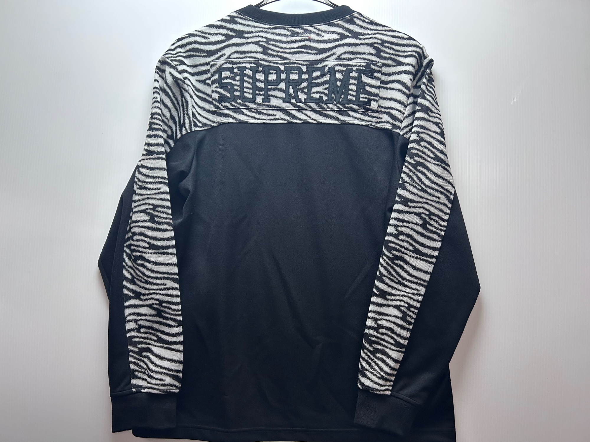 Supreme Stripe Raglan L/S Top L 黒