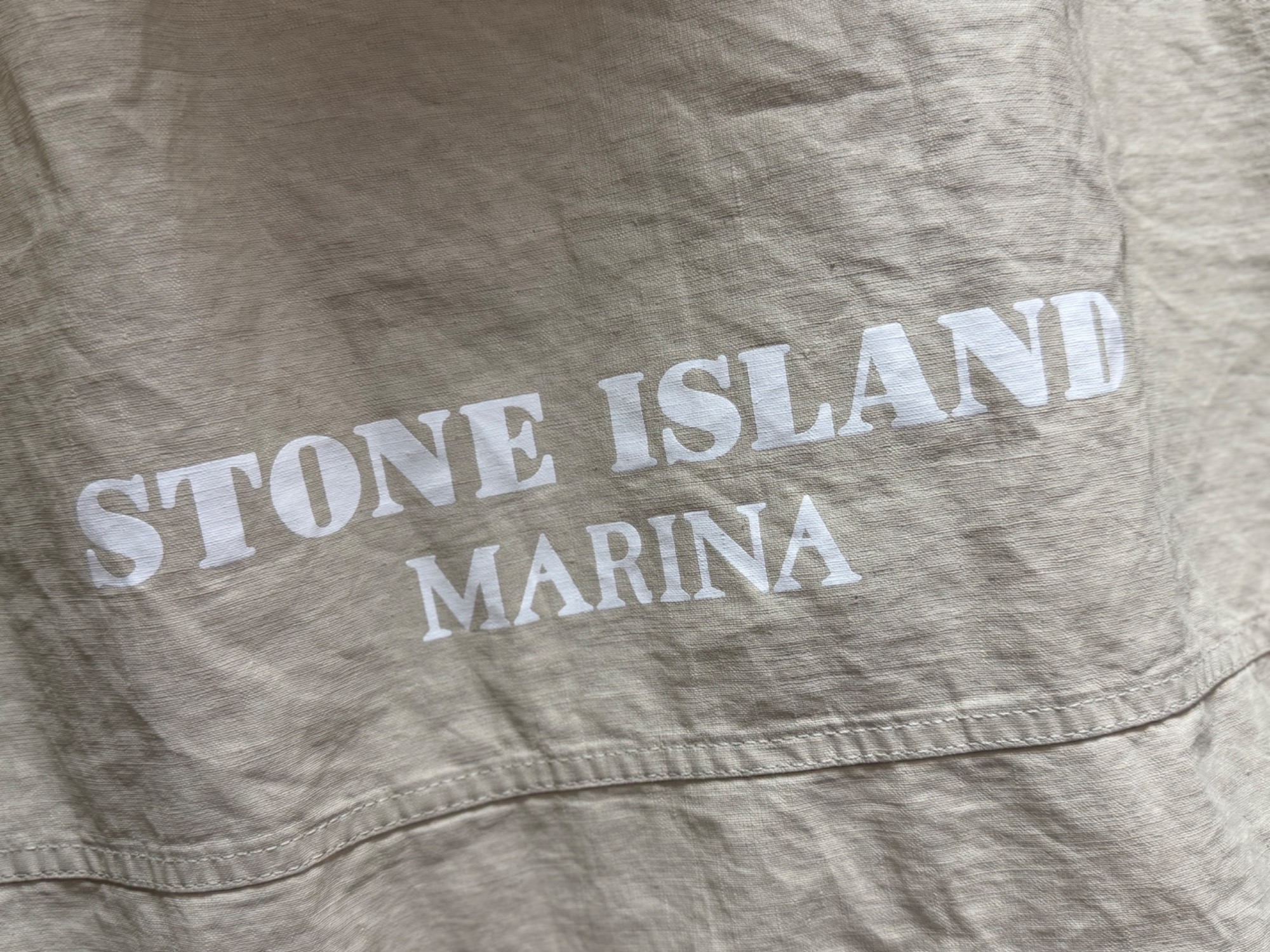 STONE ISLAND/ストーン アイランド】フーデッド リネン ジャケット