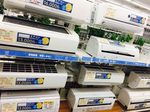 エアコンの扇風機