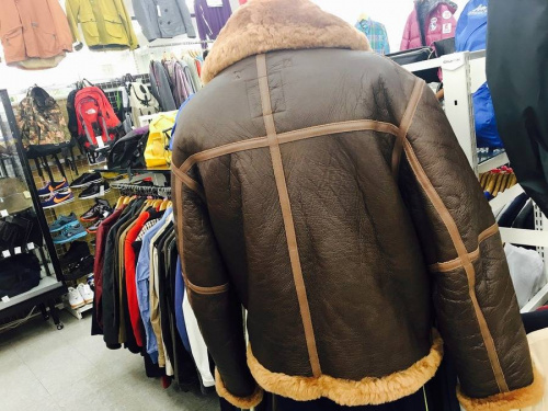 ジャケットのムートン